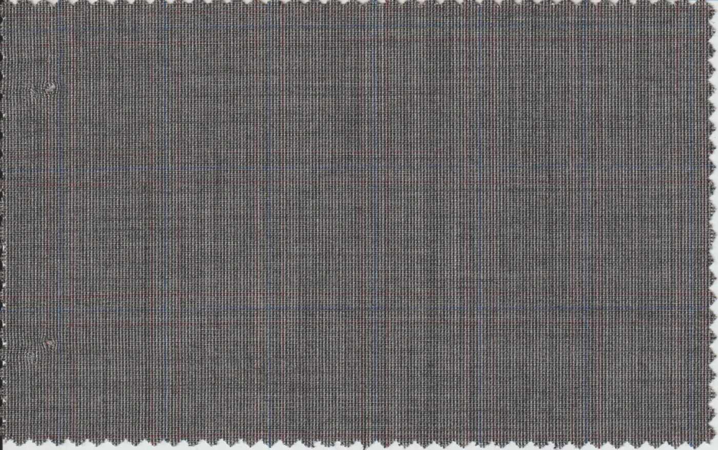 Last Pieces RD 8683-95 MED GREY MULTICHECK fabric swatch
